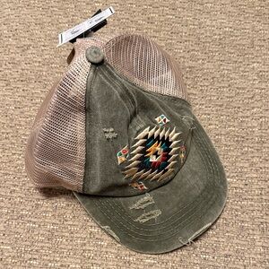 C.C Tan Mesh Baseball Cap